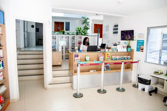 Recepção do hospital